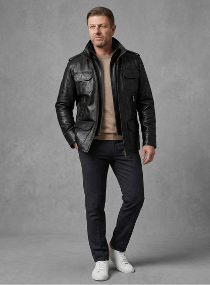 Sean Bean Cleanskin Leather Jacket