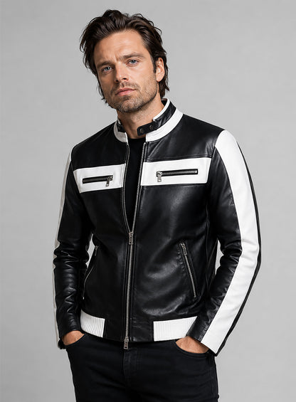 Sebastian Stan Leather Jacket