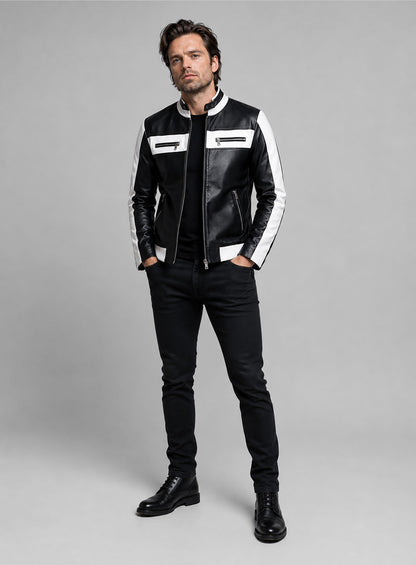 Sebastian Stan Leather Jacket