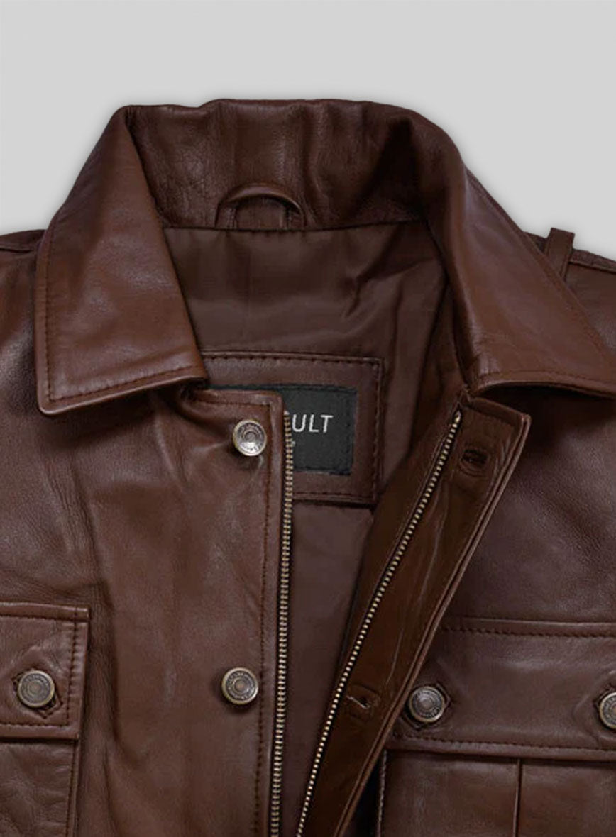 Sebastian Stan A Different Man Leather Jacket