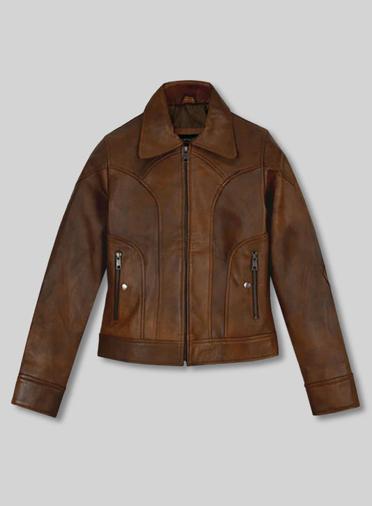 Selena Gomez Coach SS18 Leather Jacket