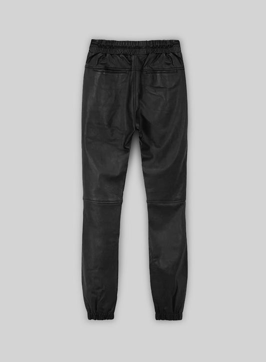 Selena Gomez Leather Joggers