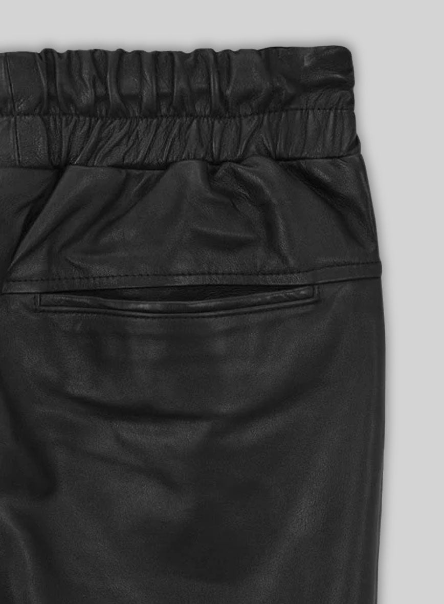 Selena Gomez Leather Joggers