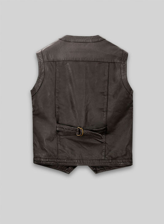 Soft Louis Brown Washed & Wax Chris Pratt Jurassic World Vest