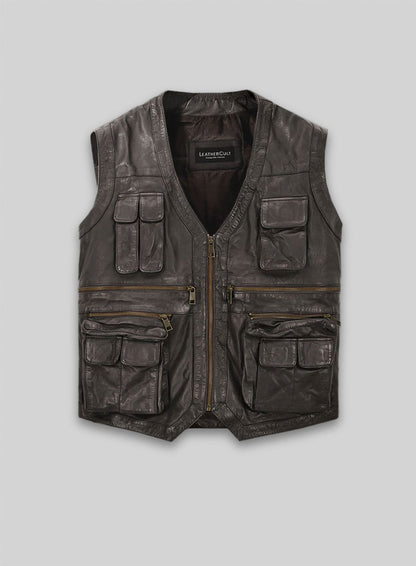 Soft Louis Brown Washed & Wax Chris Pratt Jurassic World Vest