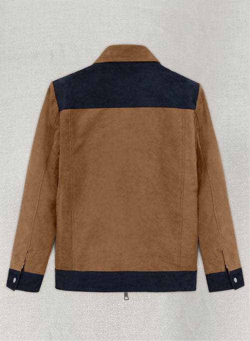 Soft Saddle Brown Suede Cristiano Ronaldo Leather Jacket #1 - LeatherCult