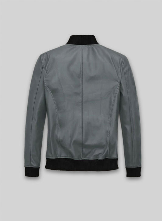 Soft Sherpa Gray Tom Cruise Leather Jacket #2