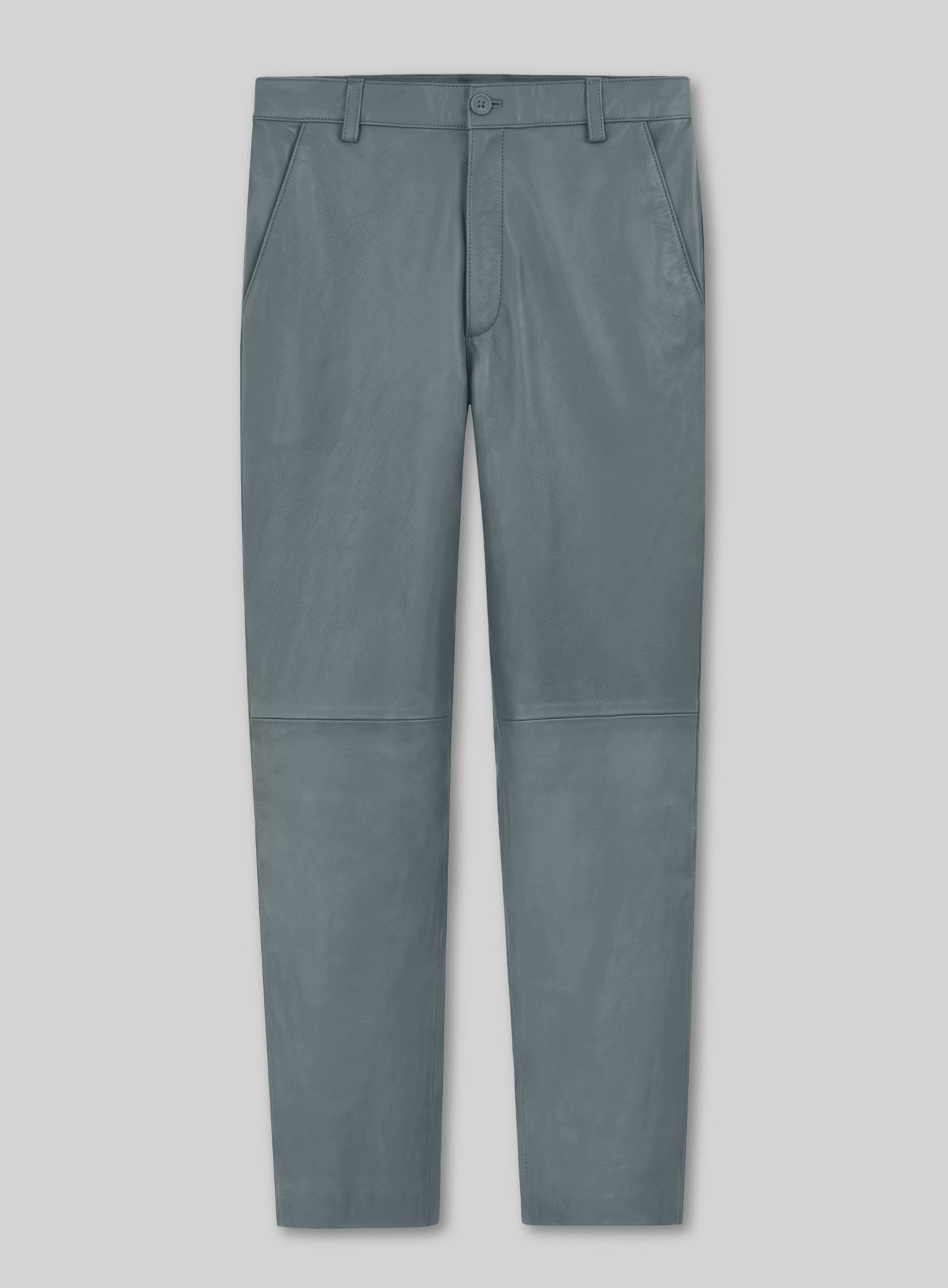 Sherpa Gray Lambskin Leather Suit