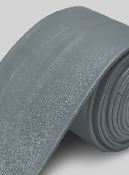 Sherpa Gray Lambskin Leather Tie