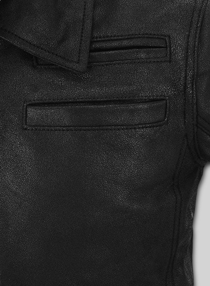 Shiny Cocktail Black Joseph Gordon Looper Leather Jacket