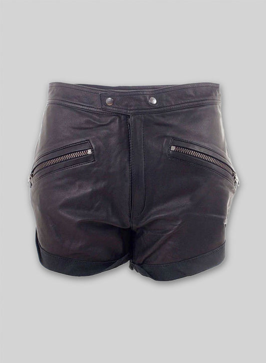 Leather Cargo Shorts Style # 351