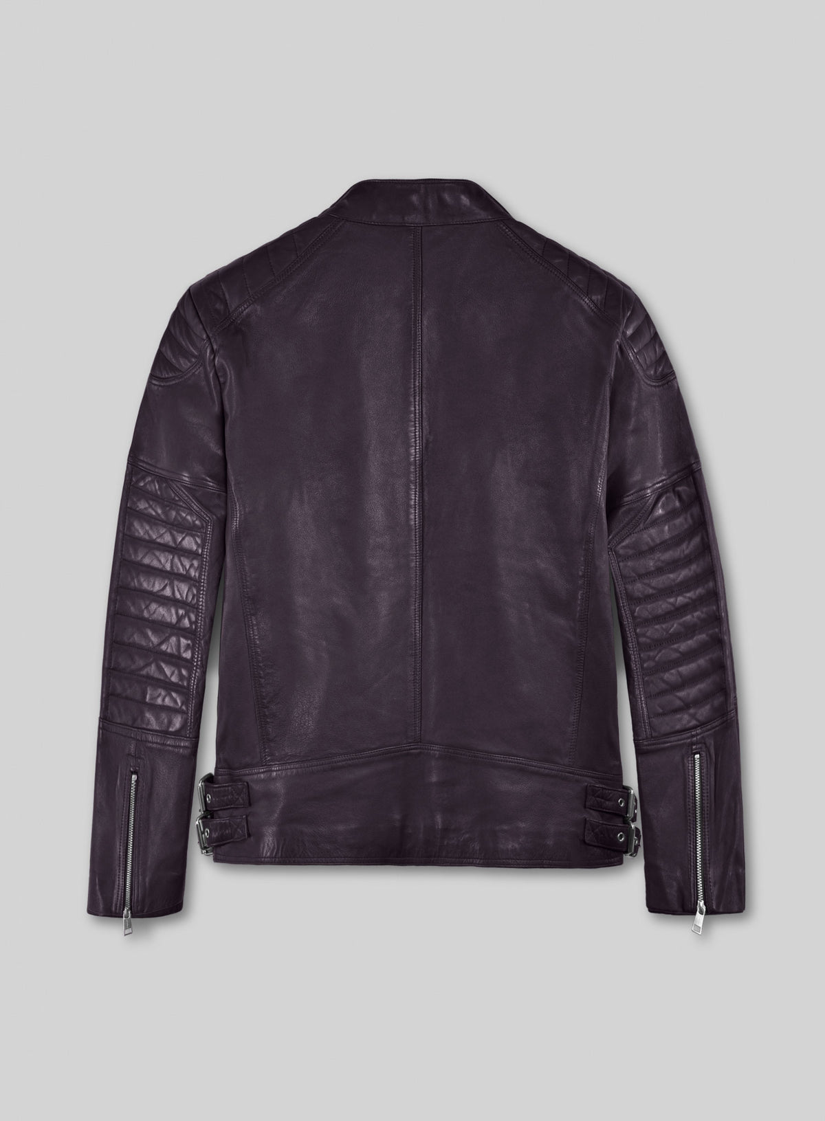 Shotgun Purple Moto Leather Jacket