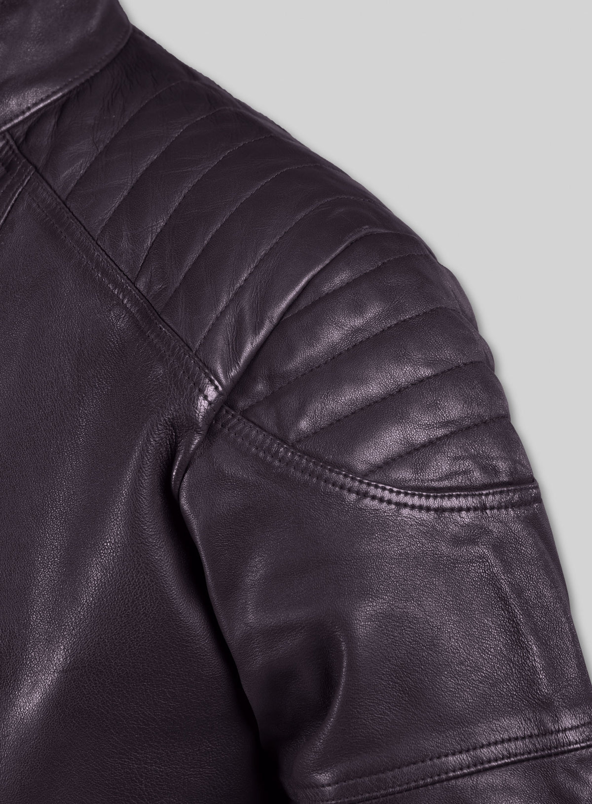 Shotgun Purple Moto Leather Jacket