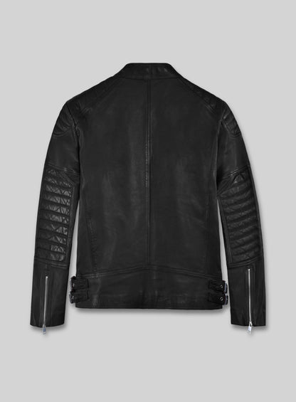 Shotgun Black Moto Leather Jacket