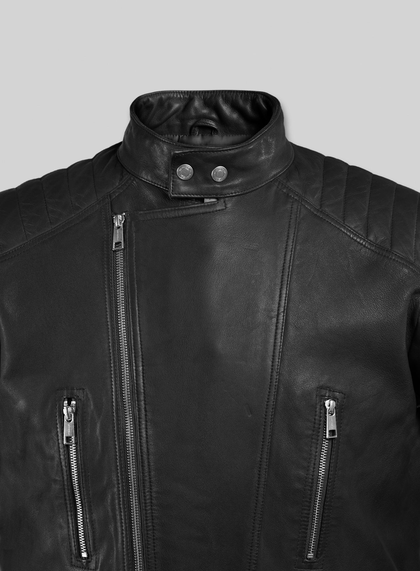 Shotgun Black Moto Leather Jacket
