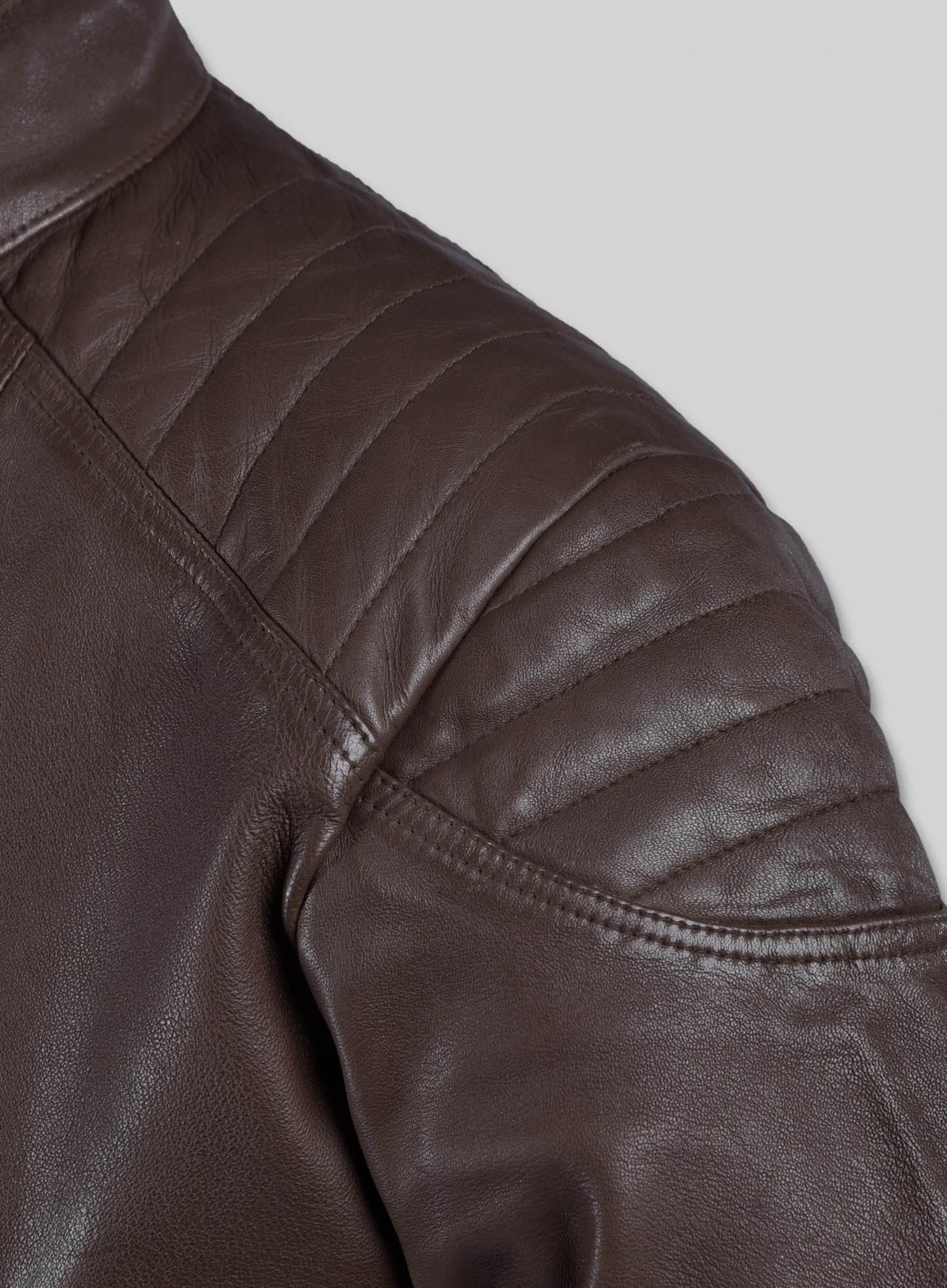 Shotgun Brown Moto Leather Jacket