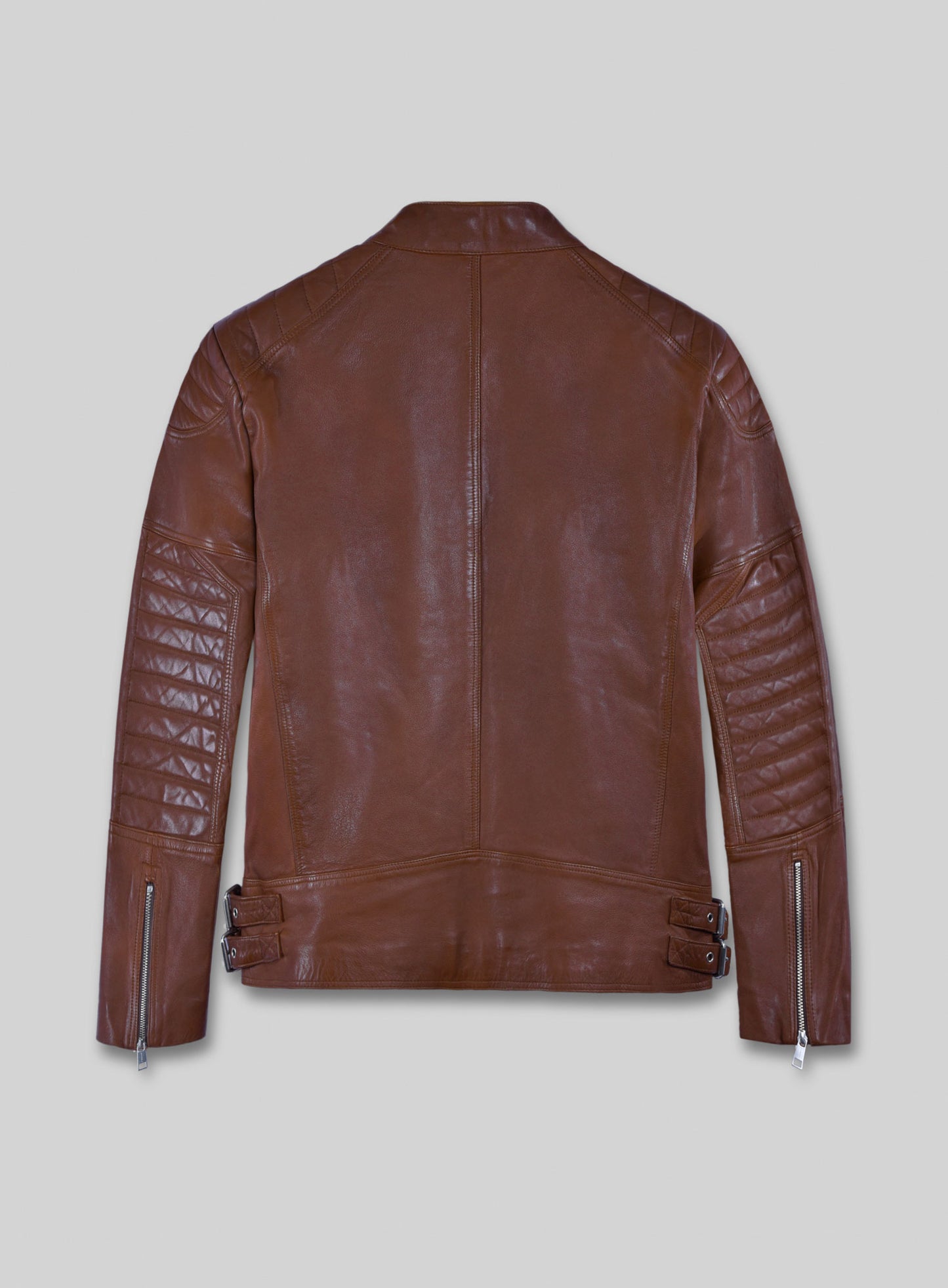 Shotgun Tan Moto Leather Jacket