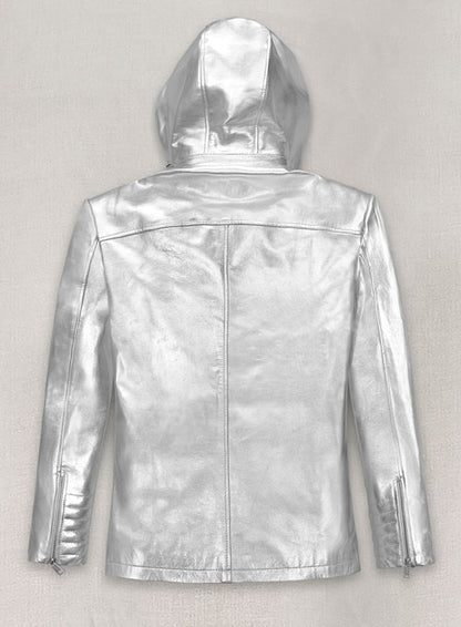 Silver Leather Jacket #109 - LeatherCult