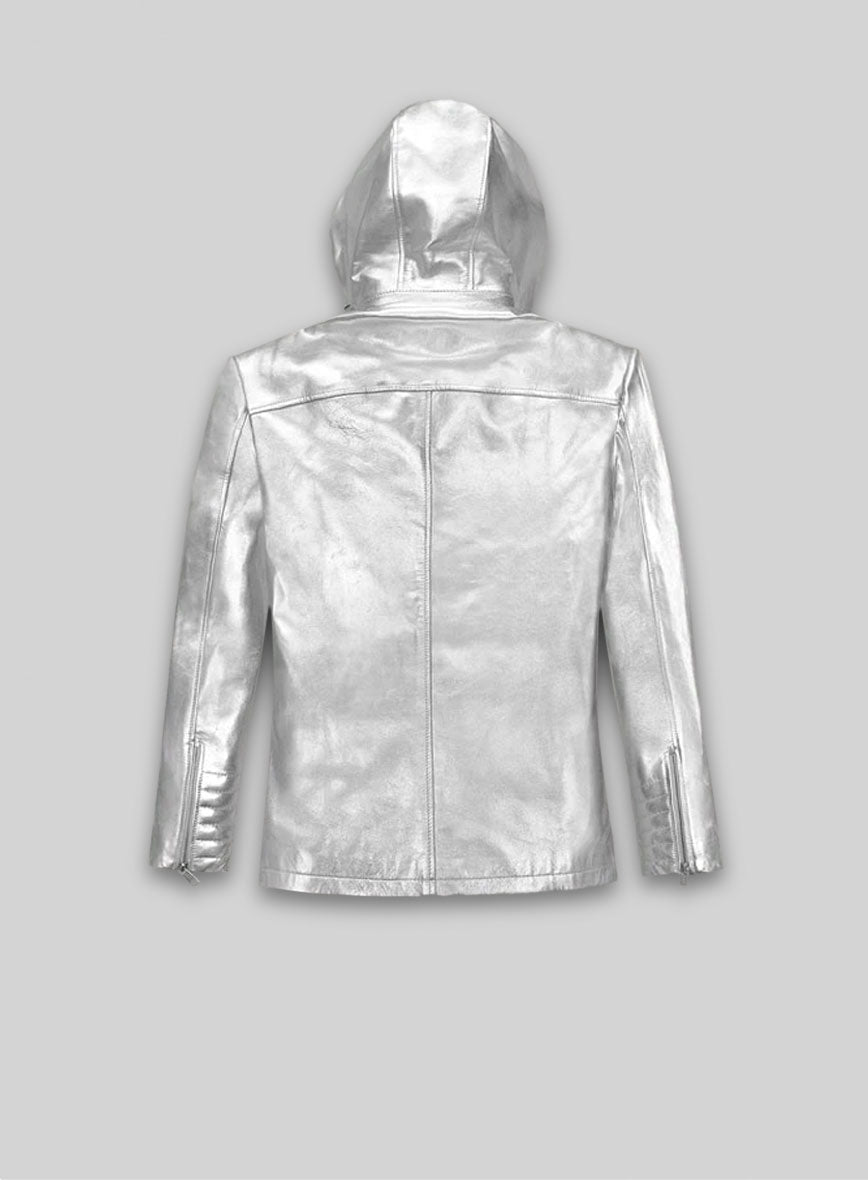 Silver Leather Jacket #109