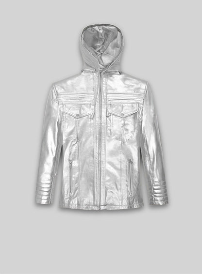 Silver Leather Jacket #109