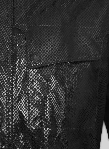 Snake Emboss Black Avengers Age of Ultron Leather Jacket