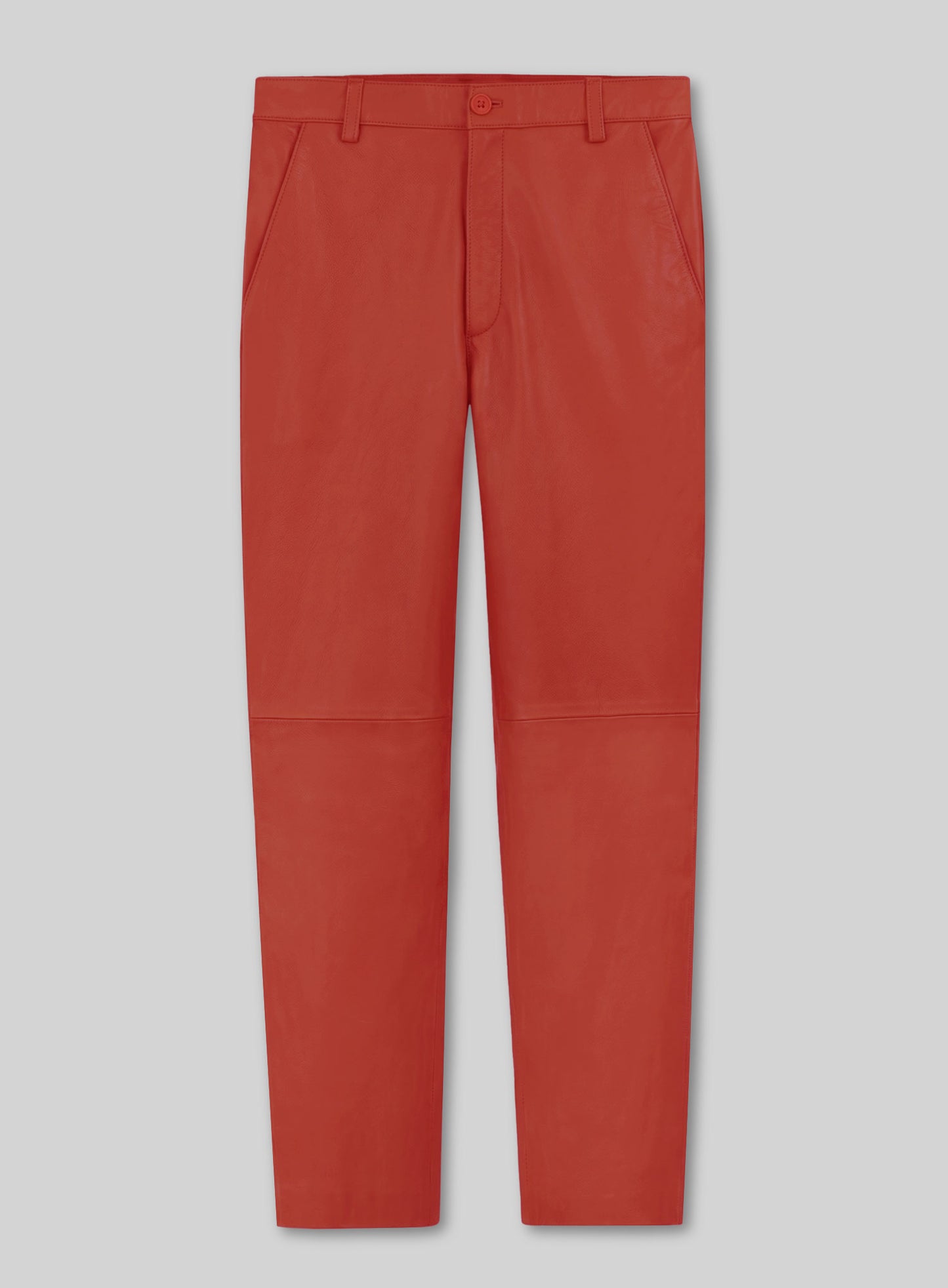 Berry Red Lambskin Leather Suit