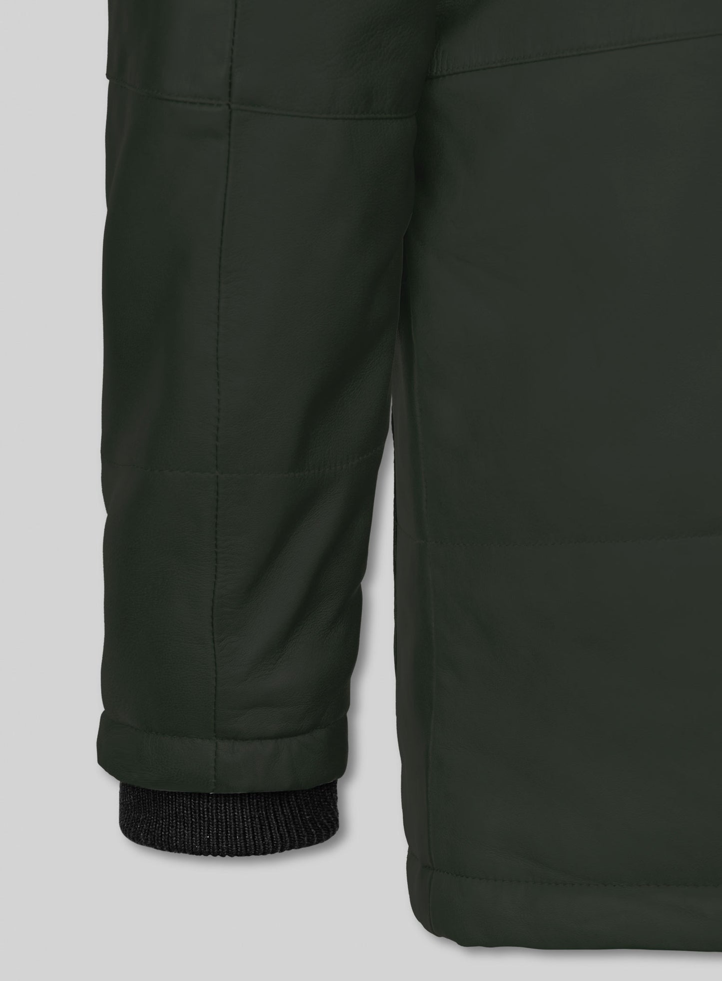 Deep Olive Lambskin Leather Jacket # 1000