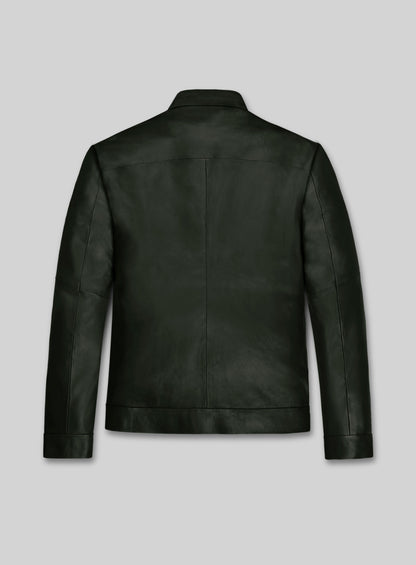 Deep Olive Tom Cruise Fallout Lambskin Leather Jacket