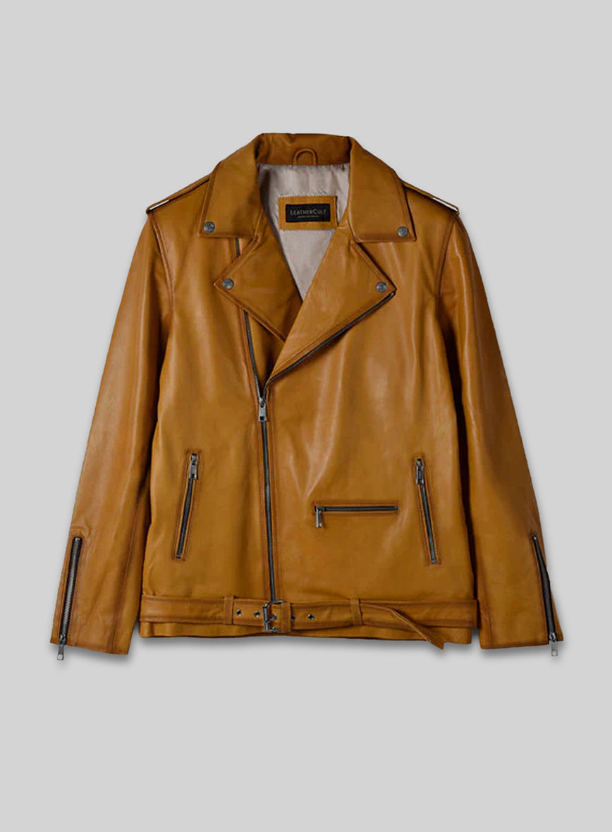 Rutland Caramel Brown Riding Leather Jacket