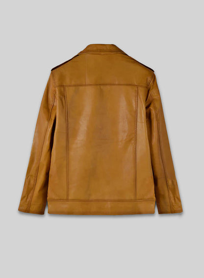 Rutland Caramel Brown Riding Leather Jacket