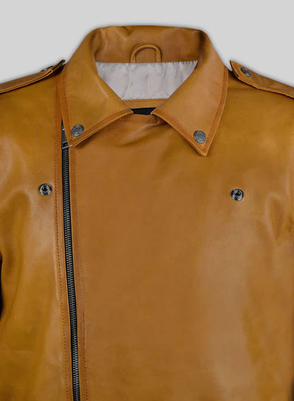 Rutland Caramel Brown Riding Leather Jacket
