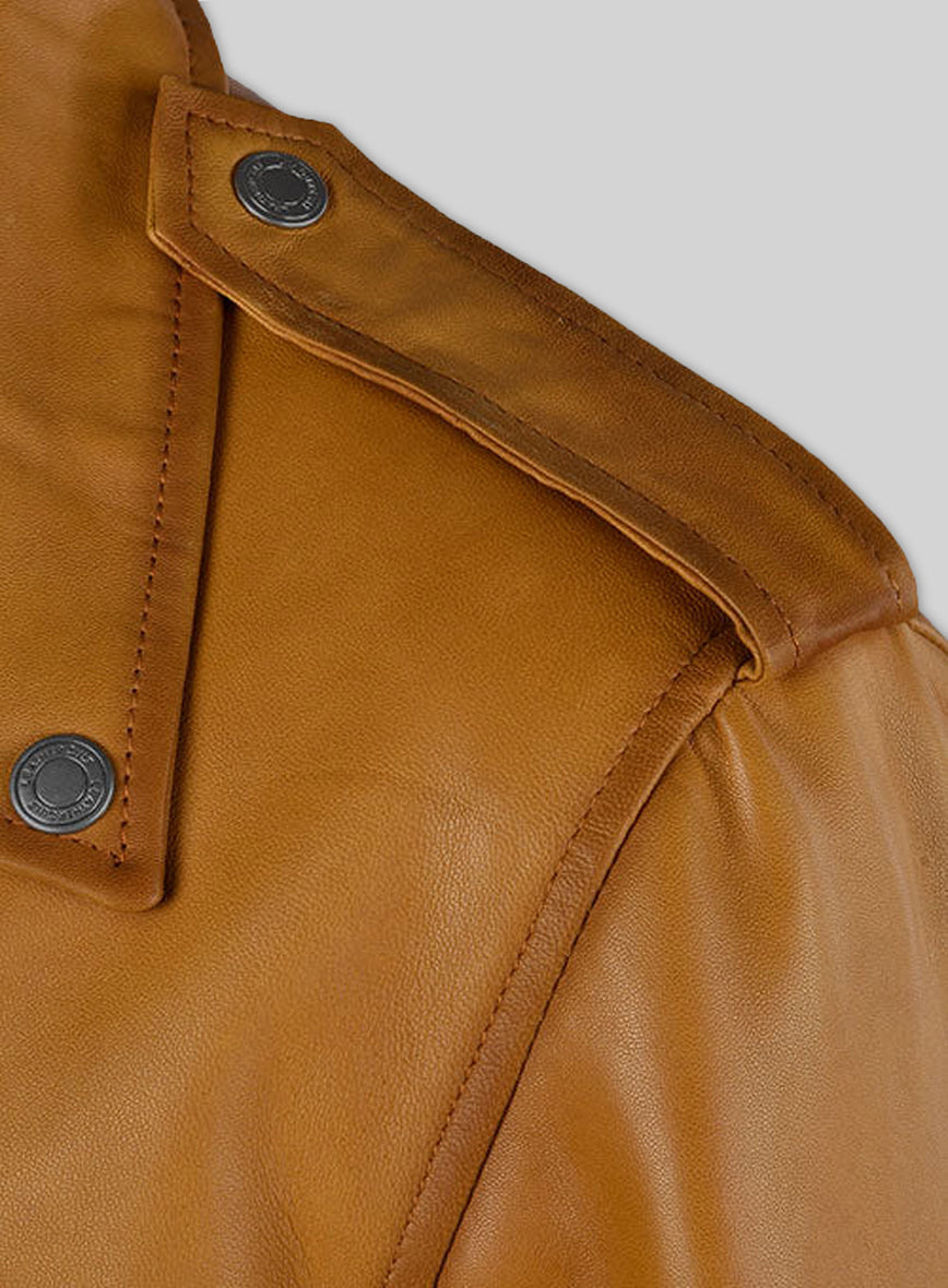 Rutland Caramel Brown Riding Leather Jacket