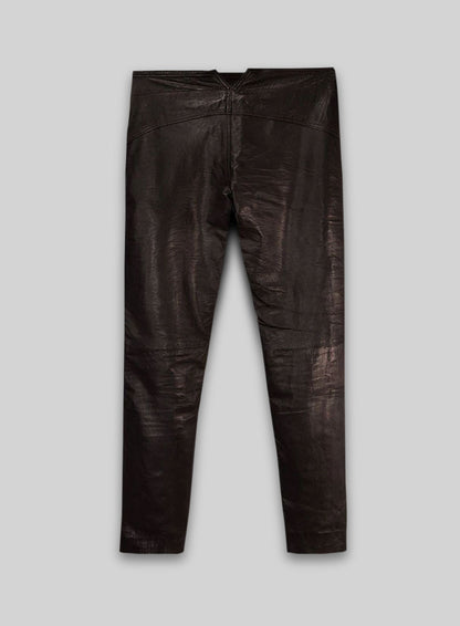 Soft Dark Brown Jim Morrison Leather Pants