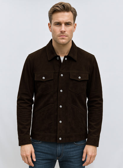 Brown Frodo Suede Leather Jacket