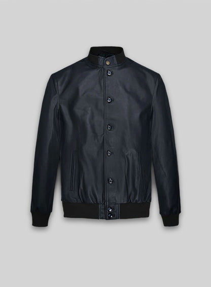 Soft Deep Blue John Cho Leather Jacket #2