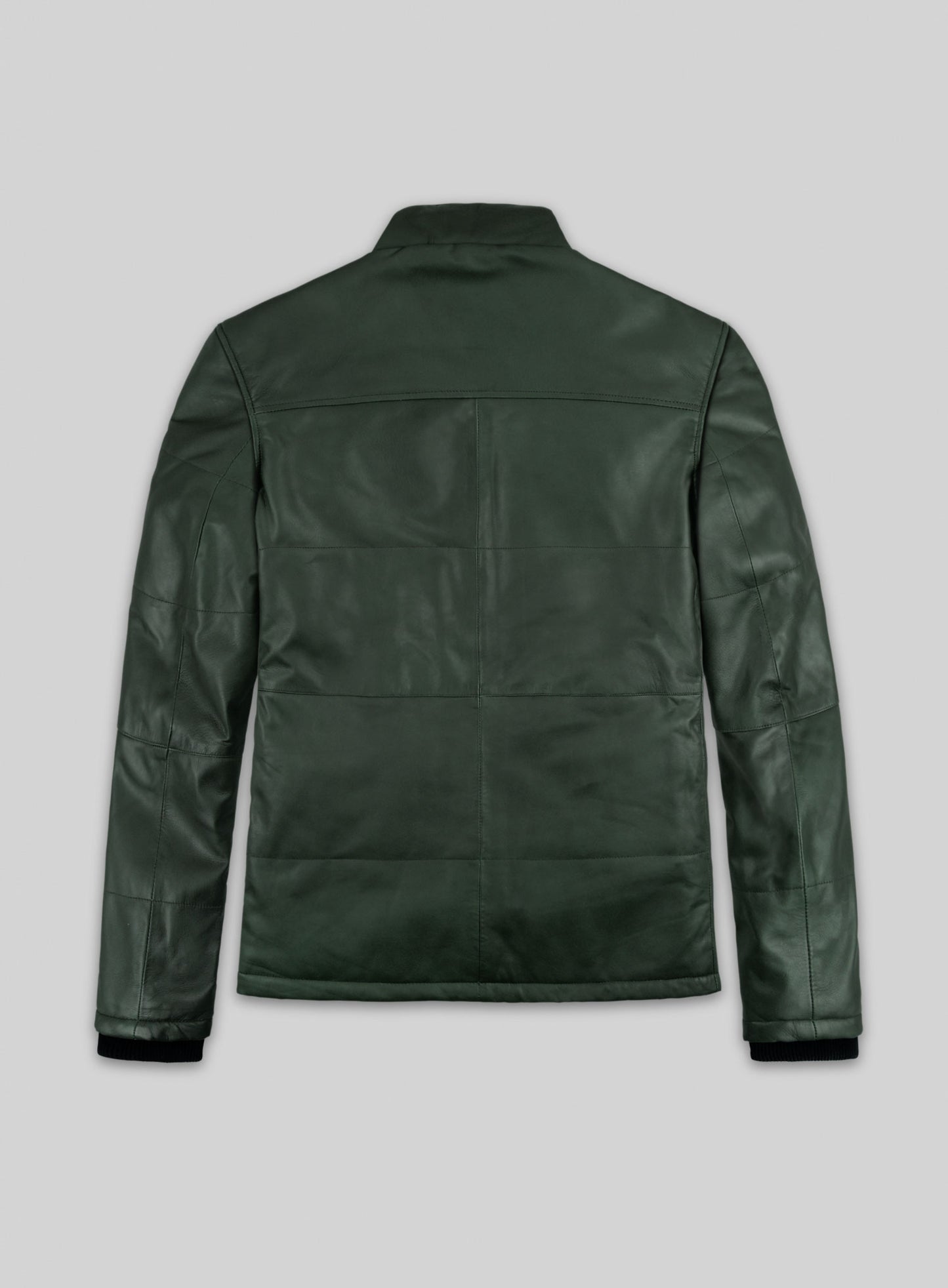 Soft Deep Olive Leather Jacket # 1000