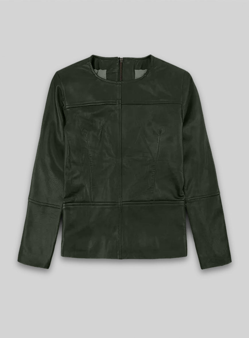 Soft Deep Olive Leather Top Style # 63