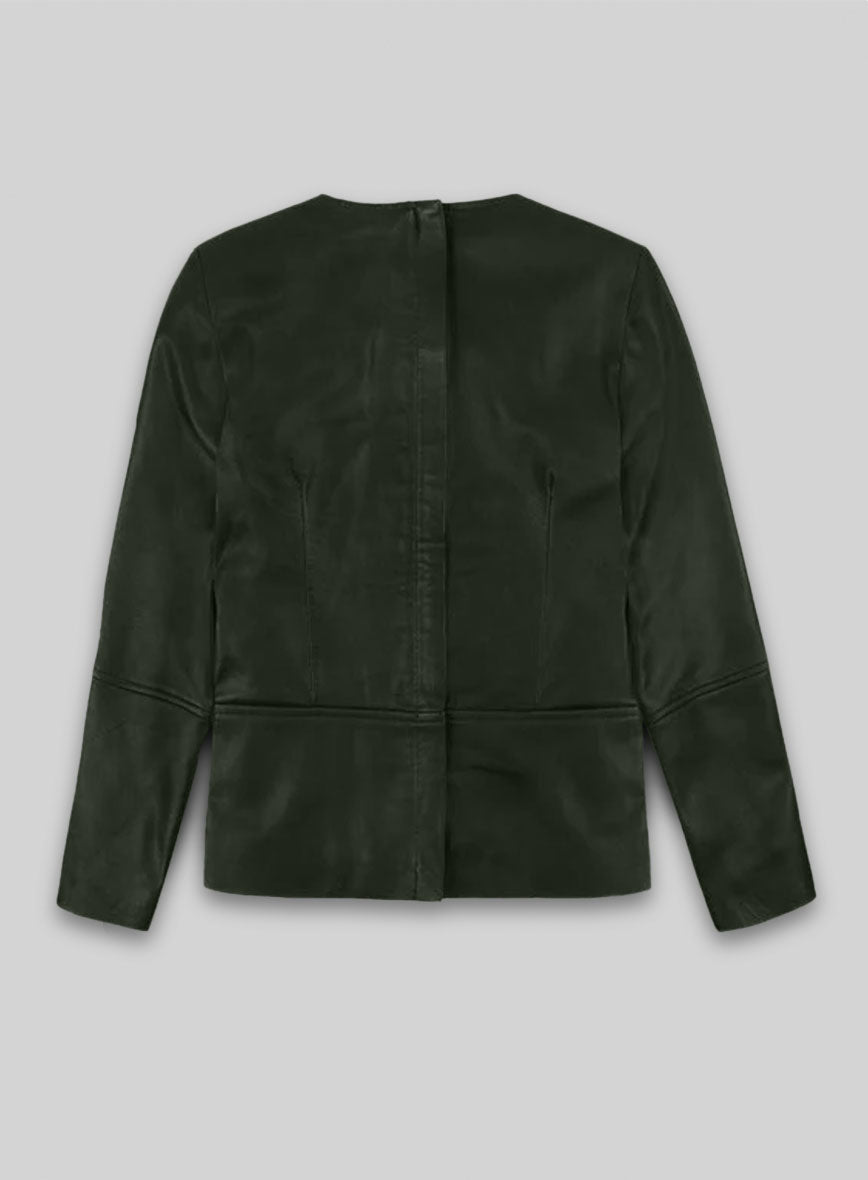 Soft Deep Olive Leather Top Style # 63