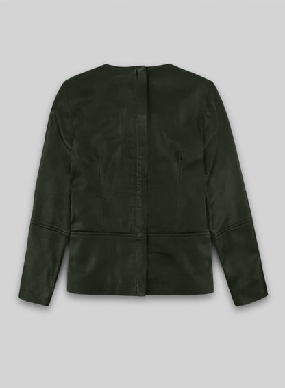 Soft Deep Olive Leather Top Style # 63