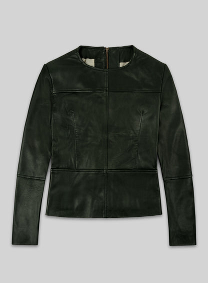 Soft Deep Olive Leather Top Style # 63