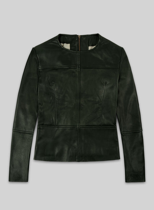 Soft Deep Olive Leather Top Style # 63