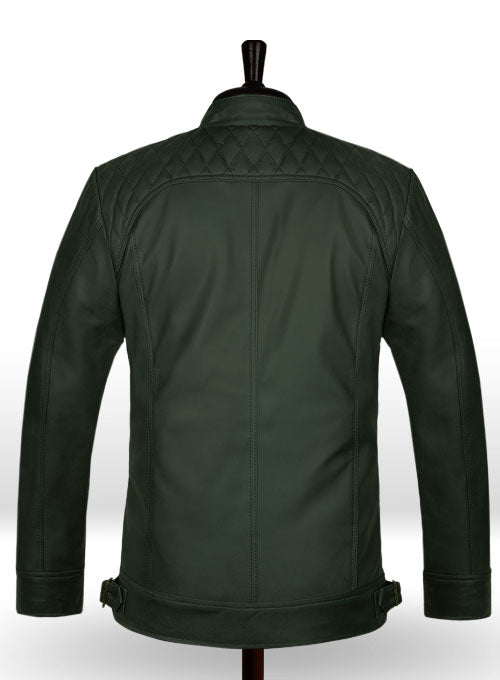 Soft Deep Olive Leather Jacket # 653 - LeatherCult