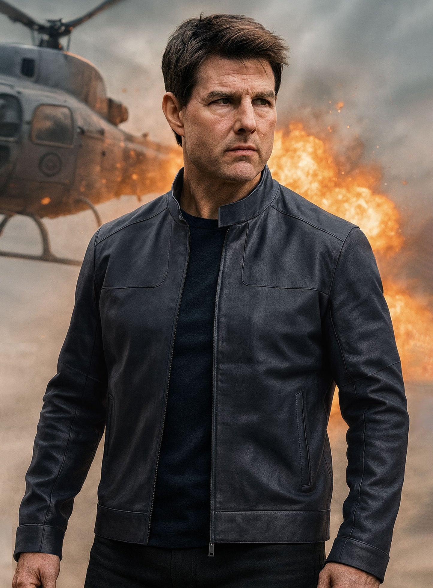Tom Cruise Mission Impossible Fallout Leather Jacket