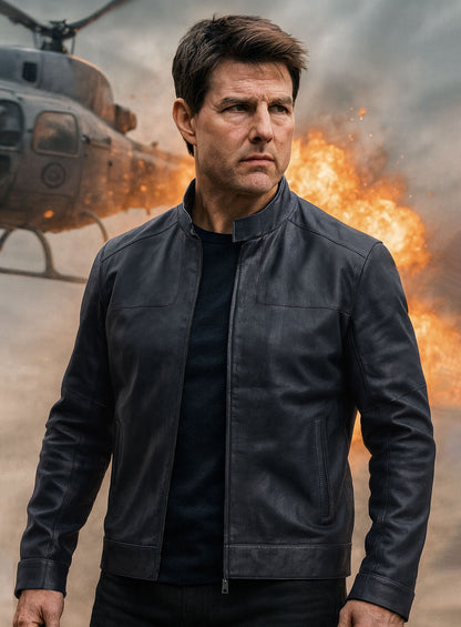 Tom Cruise Mission Impossible Fallout Leather Jacket