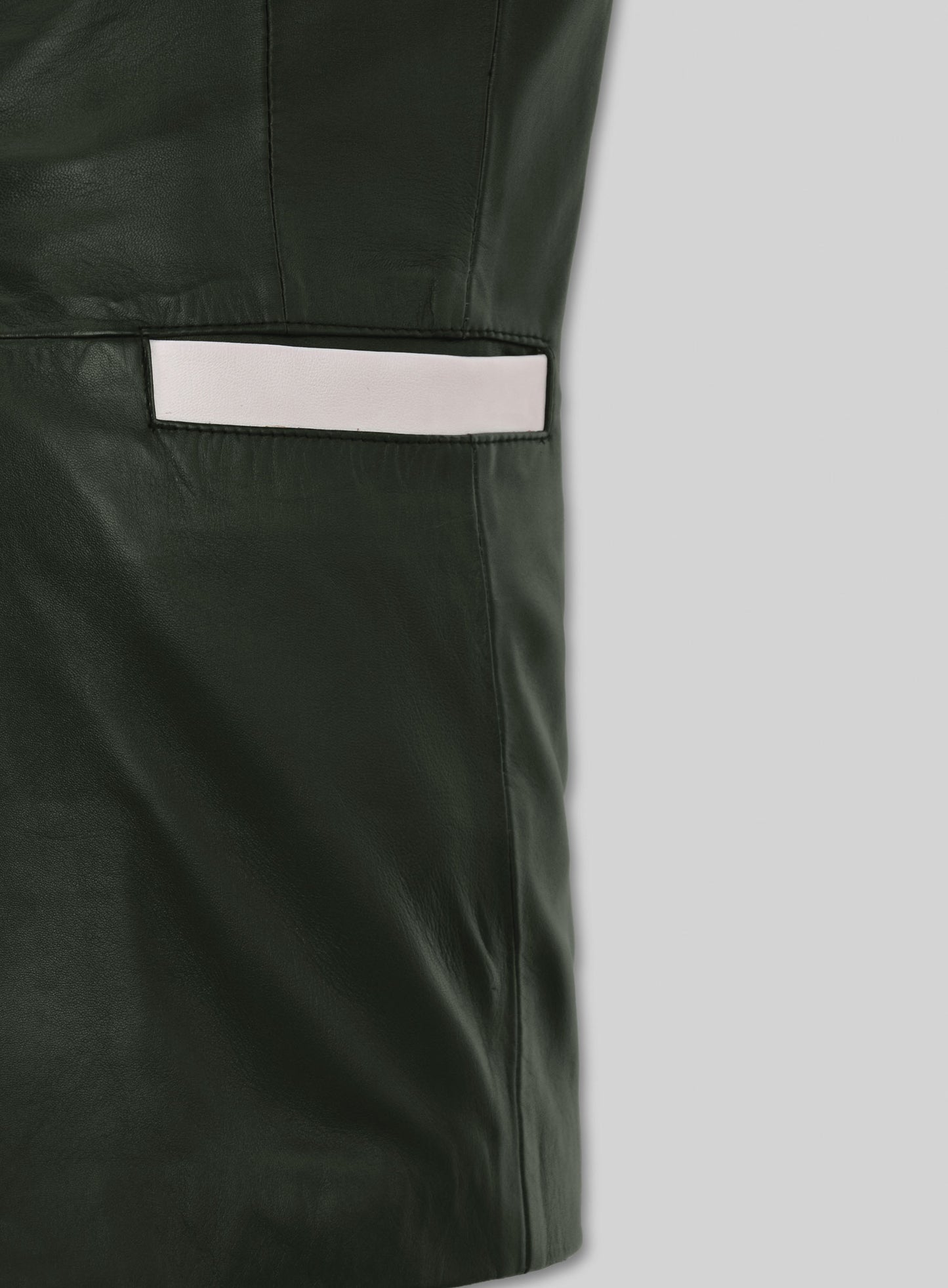 Soft Deep Olive Wax Hampton Leather Blazer
