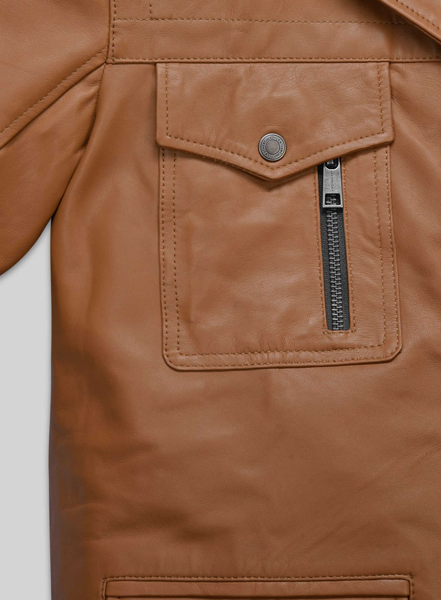 Soft Hunter Tan Leather Jacket # 621