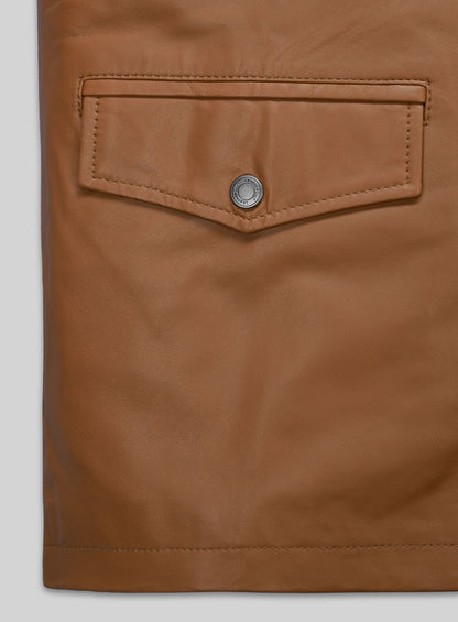 Soft Hunter Tan Leather Jacket # 621