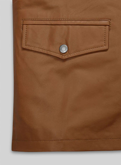 Soft Hunter Tan Leather Jacket # 621