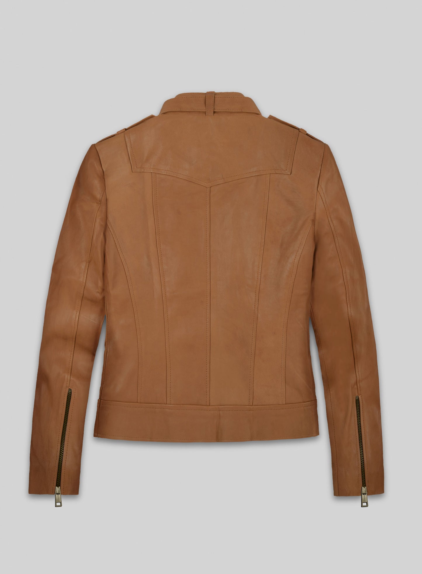 Soft Hunter Tan Washed & Wax Leather Jacket # 235