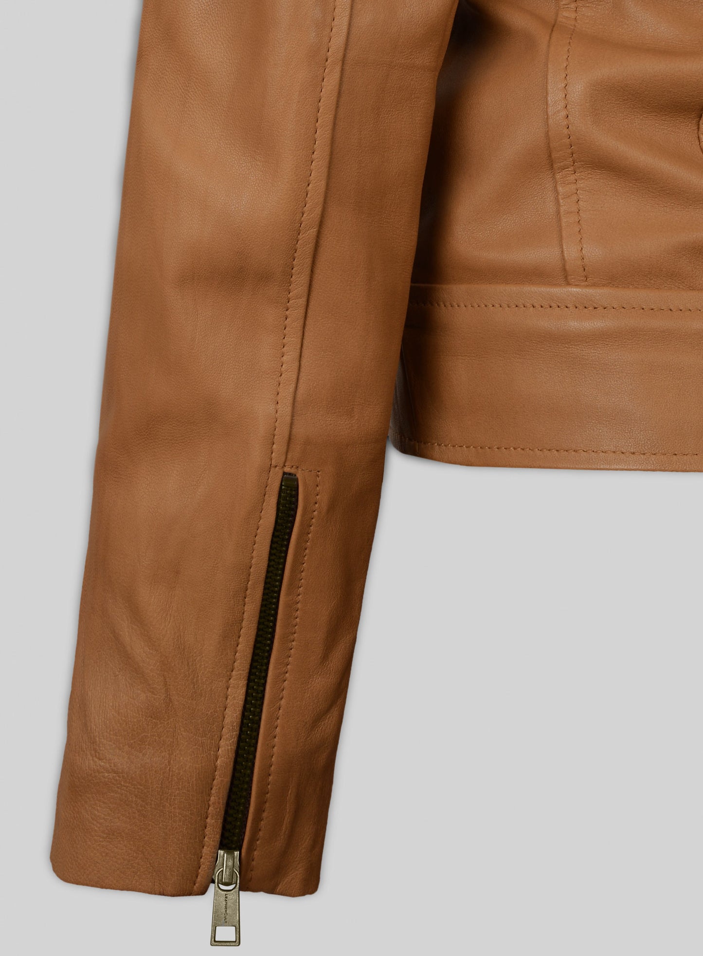 Soft Hunter Tan Washed & Wax Leather Jacket # 235